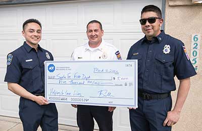 Santa Fe Fire Department was presented a check for $5,000.