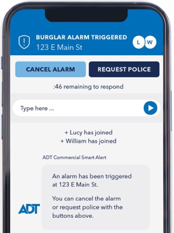 Smart Alerts interface on phone